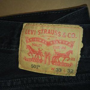 Levi's 501 Black 33/32